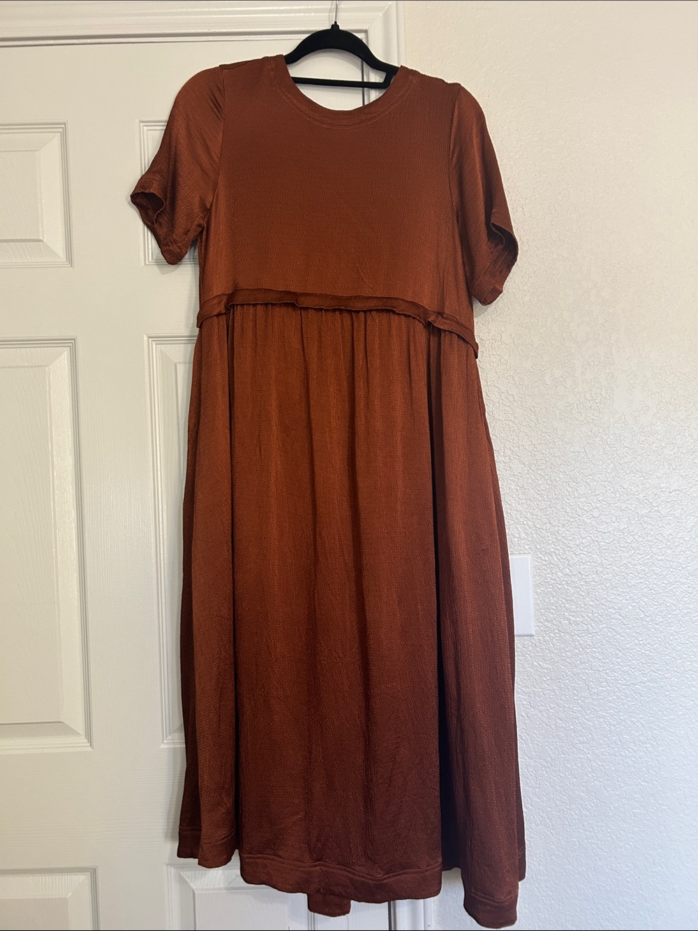 Maeve by Anthropologie Rust Midi Dress